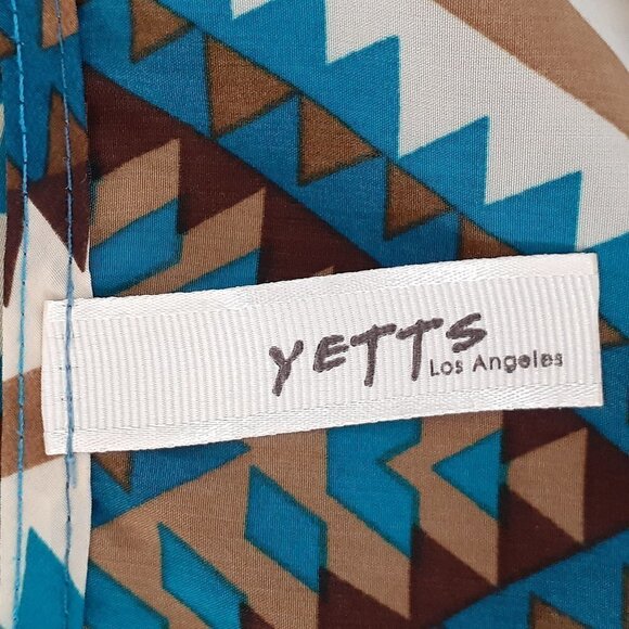 YETTS Straight Shift Dress; Knee Length; 3/4 Sleeves; Size 10/12 - Picture 4 of 5